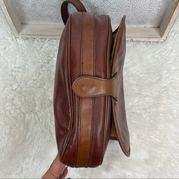 Stone Mountain Leather Brown Saddle Bag EUC - Picture 6 of 16